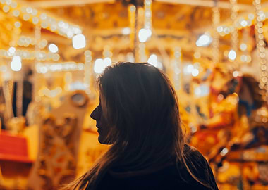 Silhouette at the Carousel