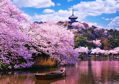 Cherry Blossom Lake