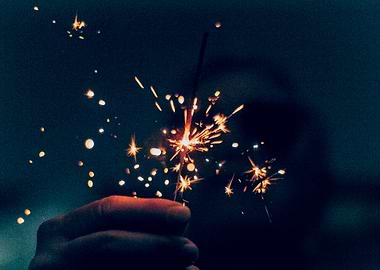 Sparkler in Hand
