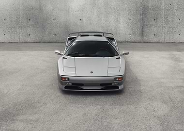 Silver Lamborghini Diablo