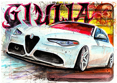 Alfa Romeo Giulia Artwork