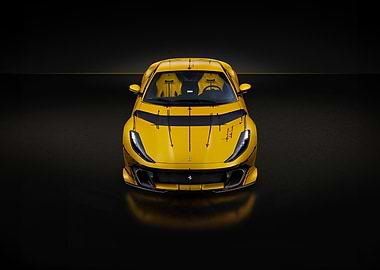 Yellow Ferrari SF90 Stradale