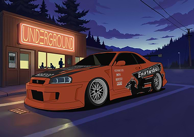 Underground Nissan Skyline