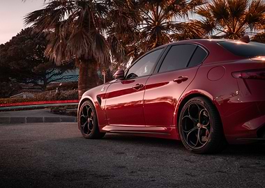 Red Alfa Romeo Giulia