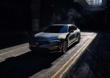 Acura Sedan in Urban Setting