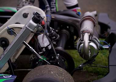 Go-Kart Engine Close-Up