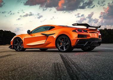 Orange Corvette Z06