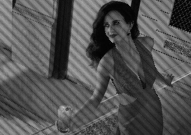 Woman in Halftone Portrait