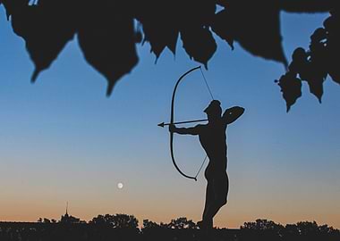 Archer Silhouette at Sunset