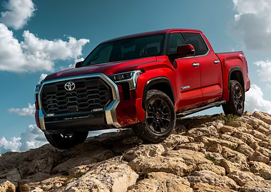 Red Toyota Tundra Truck