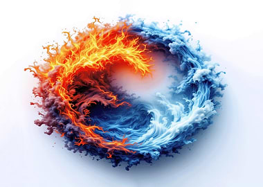 Fire and Water Yin Yang