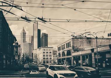 Seattle Skyline Street View