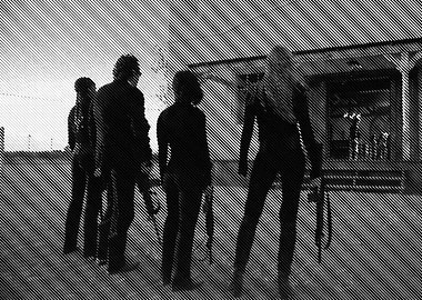 Silhouettes in a Hallway