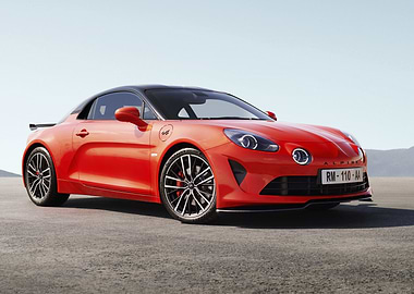 Red Alpine A110 Sports Car