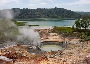 Volcanic Lake and Fumarole Sulawesi