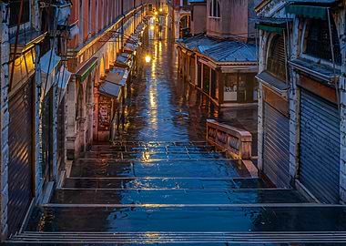 Venice Canal at Dusk
