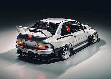 White Subaru Impreza