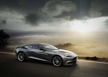 Aston Martin Vantage on a Hilltop