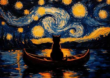 The Starry Night Painting