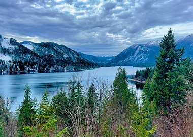 Mountain Lake Landscape