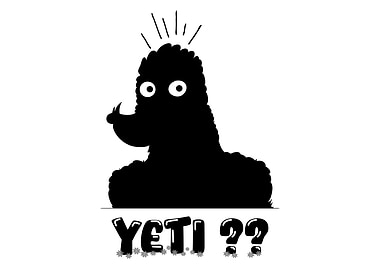 Yeti Silhouette Illustration