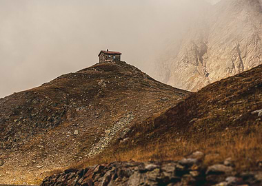 The Hut. Timmelsjoch, Austria