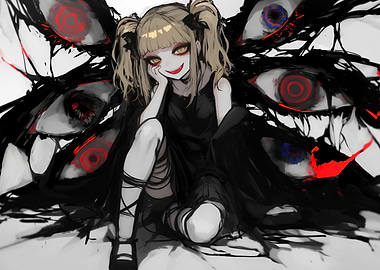 Anime Girl with Eyes