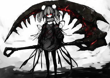 Dark Anime Girl with Weapon