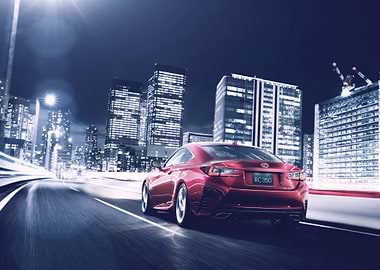Red Lexus RC 350 Coupe