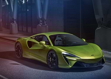 Green McLaren Sports Car