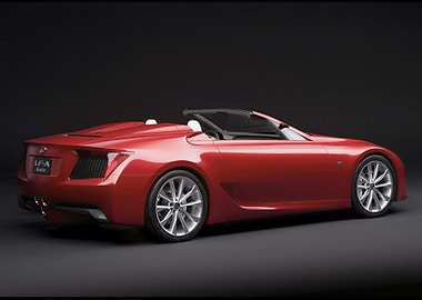 Red Lexus LFA Roadster