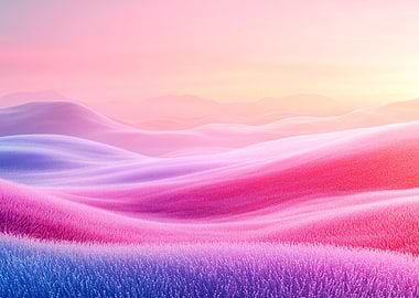Dreamy Pink Landscape