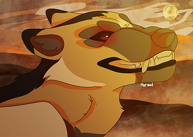 Ferocious Canine Portrait