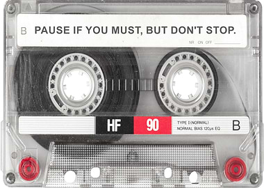 Motivation Vintage Audio Cassette tape