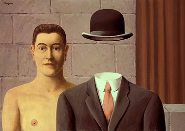 The Son of Man Painting by rene magritte