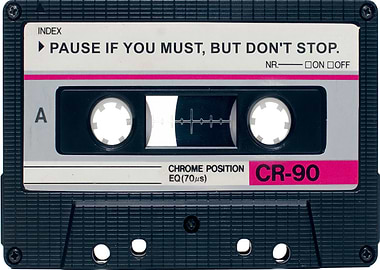 Motivation Vintage Audio Cassette tape