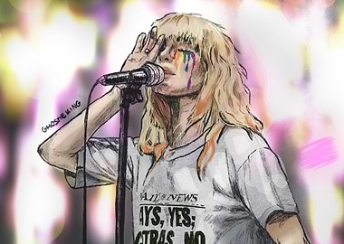 Singer with Rainbow Tears