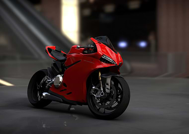 Ducati Panigale on City Street