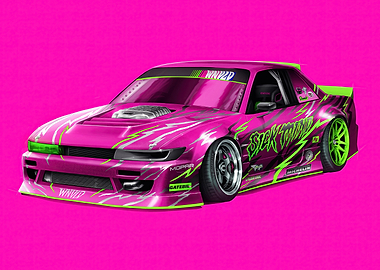 Pink Drift Car