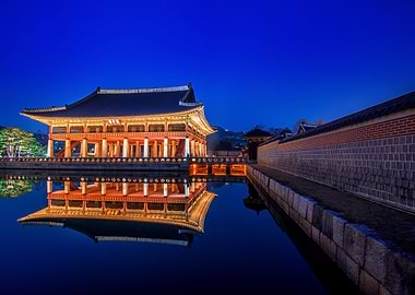 Korean Palace Reflection