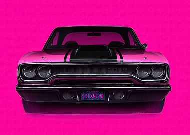 Pink Plymouth Roadrunner
