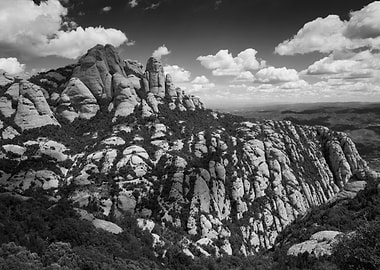 Montserrat Mountain In Spain