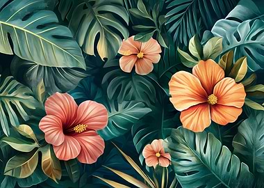 Tropical Floral Art