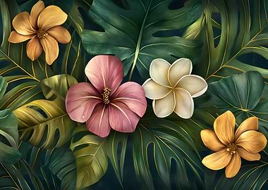 Tropical Floral Illustration