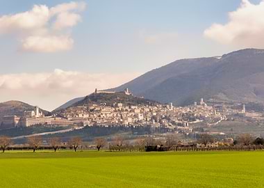 Assisi Hilltop Town Landscape
