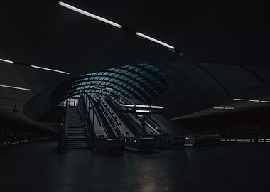 Subway Station Escalators