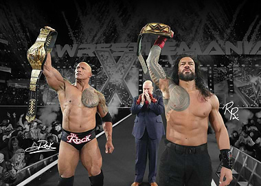 The Rock vs. Roman Reigns