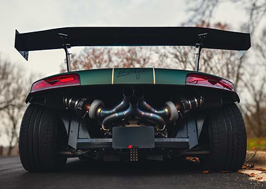Audi R8 V10 Twin Turbo Rear View