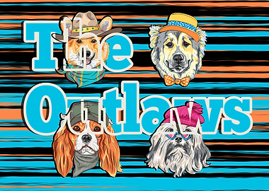 Dog Outlaws Illustration