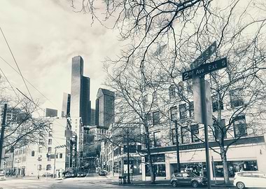 Seattle Skyline Street View